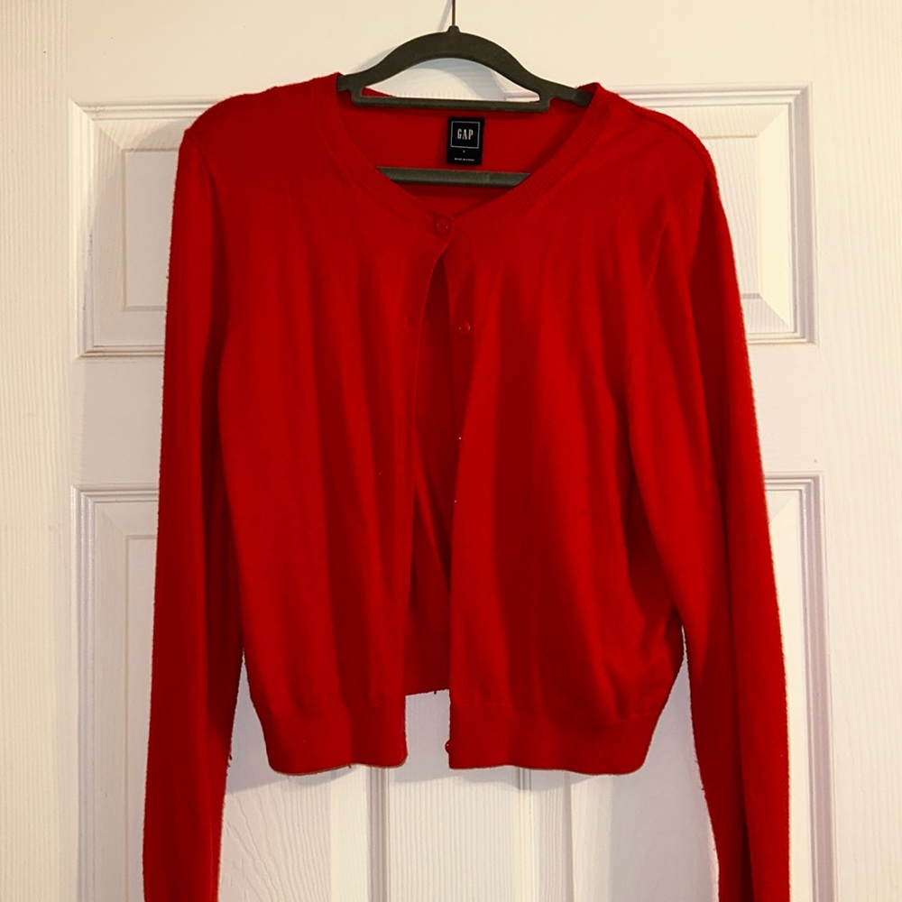 Red GAP Cardigan